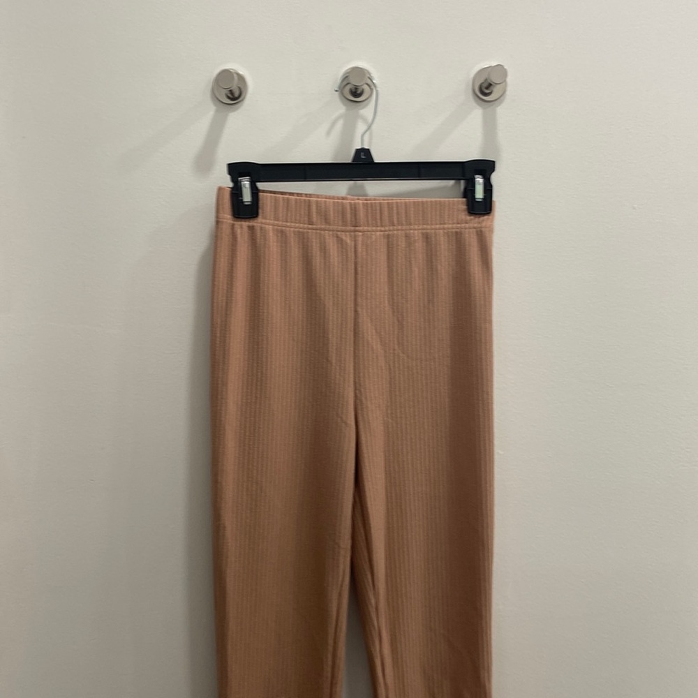 tan flare pants!🤎